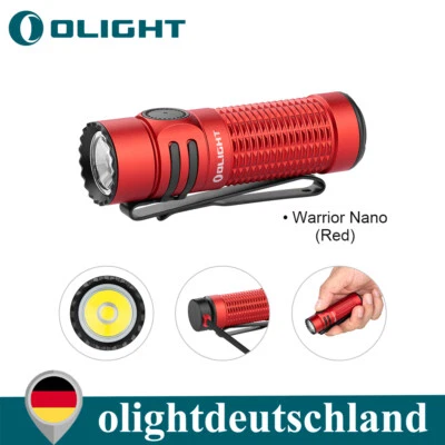 Olight Warrior Nano LED Taktische Taschenlampe 1200 Lumen - Rot