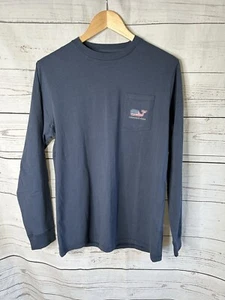 VINEYARD VINES BOYS Long Sleeve TSHIRT: AMERICAN FLAG WHALE XL - Picture 1 of 5