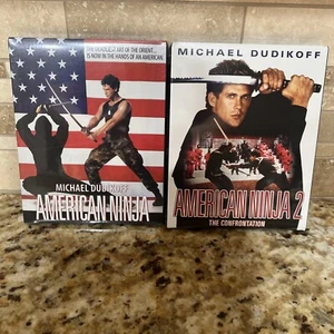 AMERICAN NINJA 1 & 2 THE CONFRONTATION BLU-RAY SET NEW SEALED WITH SLIPCOVERS - Picture 1 of 8