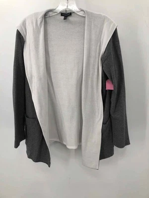 Suéter cárdigan con capucha Eileen Fisher gris talla mediana P usado Foto 1 de 3