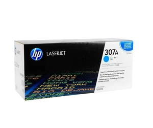 HP 307A Cyan Toner Cartridge CE741A Genuine Original cyan For Color LaserJet - Photo 1/4