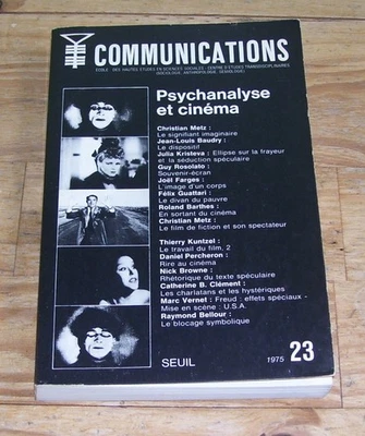 Communications n°23 - Psychanalyse et cinéma - Photo 1/4