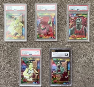 Topps Finest 1993 Bulls Refractors (- Jordan) - Picture 1 of 6
