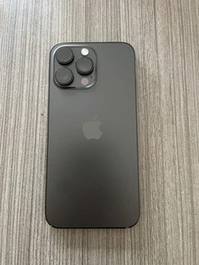 Coque arrière de remplacement iPhone 14 Pro max noir sidéral avec petite pièce OEM grade B - Photo 1 sur 4