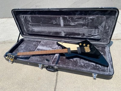 1999 Epiphone Explorer Bass Black  w/ Case - Image 1 of 4