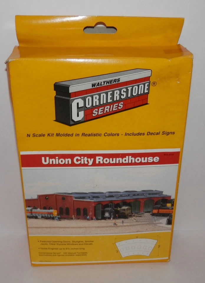 Walthers Cornerstone N Scale Union City Roundhouse Kit #933-3202 - Image 1 of 4