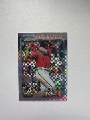 2024 Topps Chrome - Forrest Wall #176 X-Fractor (RC) - Image 1 of 2