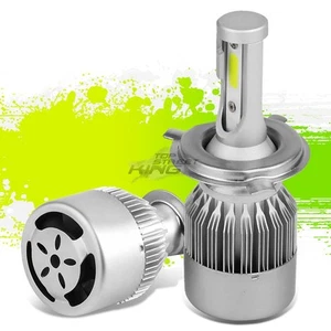 H4 HID 6000K 6k Standard Solid-State White LED Lamp Bulbs w/Fan Plug & Play Pair - Picture 1 of 8