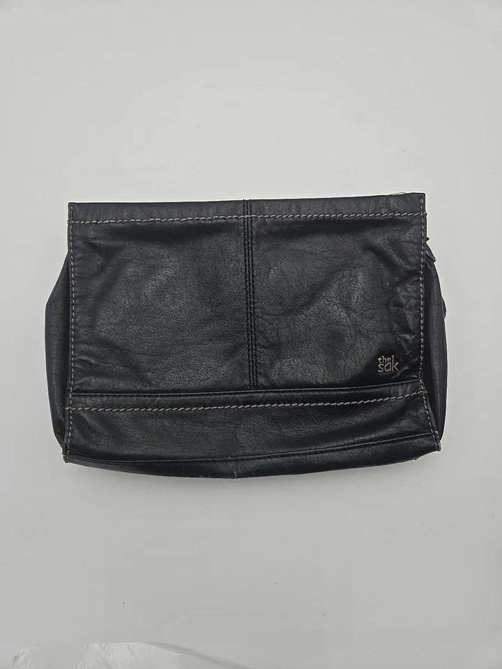 Клатч через плечо SAK Iris кожаный трехсторонний износ черная сумка маленький - Изображение 1 из 4