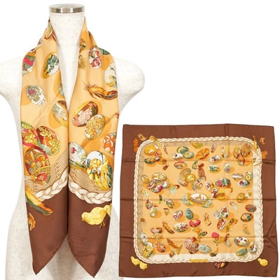 HERMES Carre 90 "Couvee d'Hermes" 100% Silk Scarf Vintage Rare Cleaned - Image 1 of 4