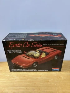 Monogram Ferrari Testarossa Convertible Exotic Car Series 1988 1:24 NOB Sealed - Bild 1 von 8