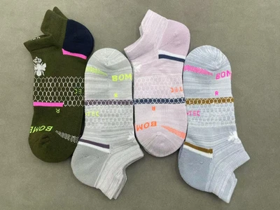 4 pairs BOMBAS Women's All-Purpose Performance Ankle socks Size Medium 4 Colors - Image 1 of 4