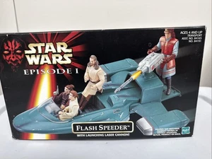 Star Wars Hasbro Episode 1  FLASH SPEEDER w/ Launching Laser Cannon NIB - Picture 1 of 9