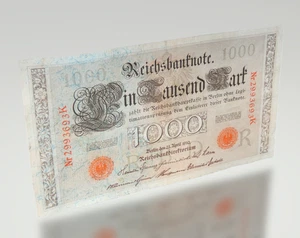 1000 Reichsmark 1910 Serie Papiergeld Banknote Reichsbanknote Geldschein - Bild 1 von 11