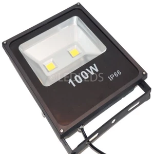 FARO LED FARETTO FREDDO ESTERNO 100W RESA 1000W ALTA LUMINOSITA IP66 SLIM - Foto 1 di 4
