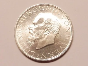 BAYERN 5,- Mark 1914 Ludwig III. Topstück (L1349) - Bild 1 von 2