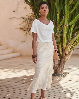 Pure Collection Bias Midi Skirt Soft Animal Size 8R - Image 1 of 4