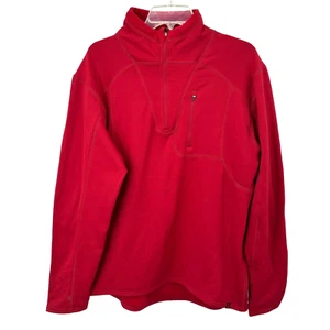 Alpine Design Reverse Fleece 1/4 Zip Pullover Mens Size XL Red NWT - Picture 1 of 15