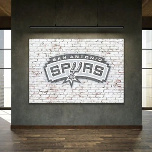 PÓSTER GRANDE San Antonio Spurs NBA Baloncesto Decoración del Hogar Impresión de Pared 36"x24" - Imagen 1 de 4