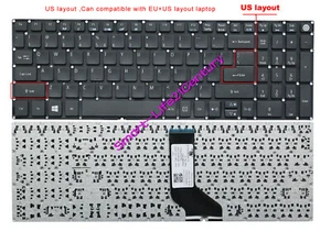 Teclado EE. UU. Para Acer E5-523G E5-532 E5-552 E5-574G F5-571G F5-572G F5-573 K50-20 - Imagen 1 de 5