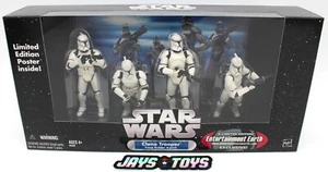 Star Wars 4-Pack White Clone Troopers W/Out Battle Damage New in Shipper - Picture 1 of 7