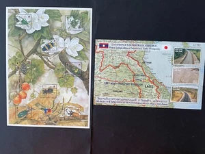 Timbre Laos Bloc Feuillet 2002 lot de 2 n° 159-160 neuf ** - Picture 1 of 1