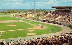 Postcard FL: Joker Marchant Stadium, Lakeland, Florida, Unposted, 1950s - Picture 1 of 2