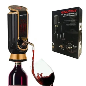 3 IN 1 Electric Wine Decanter Aerator Dispenser Pourer and Preserver - Touch ... - Picture 1 of 7