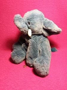 Gund ? BLUE ELEPHANT w/ tusks loosely stuffed floppy plush stuffed - Picture 1 of 5