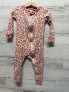 Girls Size 24m Cat & Jack Zip Up Pajamas - Good Used Condition - Picture 1 of 2