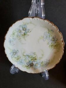 Antique Limoges Elite Made in France (4) 8" plates Blue Flowers. Ca 1900-1914 - Picture 1 of 4