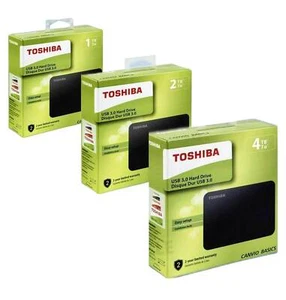 Hard Disk 2.5 Pollici Esterno Portatile Toshiba Canvio Basics 1TB 2TB 4TB USB 3.0 - Foto 1 di 8