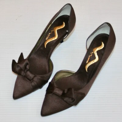 Nina Mujer Zapatos Tacón Eslinga Morado Lazo Parkle Talla 6 M - Nunca Usado Foto 1 de 3