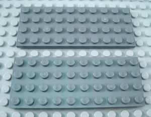 LEGO Lot of 2 Dark Bluish Gray 4x10 Flat Building Plate Pieces - Picture 1 of 1
