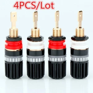 4 Stück/Set Polklemme Audiophiler Verstärker Lautsprecher Terminal Kabel Stecker Stecker - Bild 1 von 15