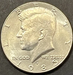 1985 P Kennedy Half Dollar - Eagle Back - AU/BU - Picture 1 of 2