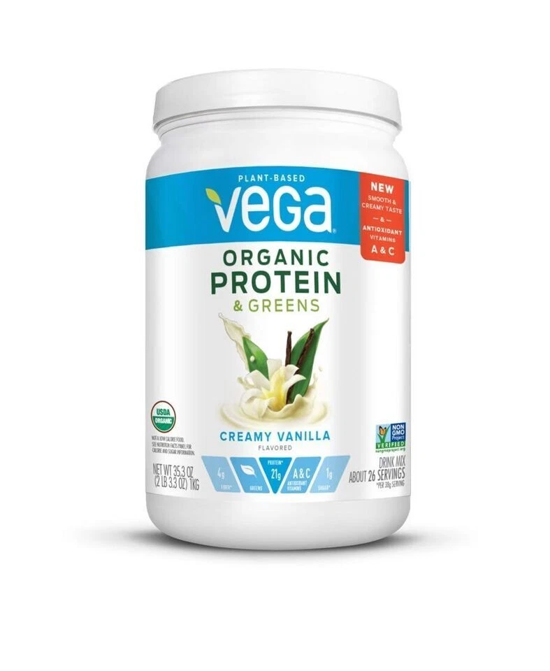 Vega Protein & Greens Plant-Based Protein Powder Vanilla - 25 Servings