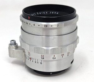  Seltenes Vintage Carl Zeiss Jena Biotar Kameraobjektiv 2/58 f/2 58 mm Exakta-Halterung CU23