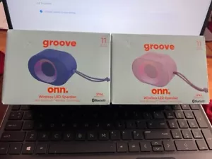 Groove Onn Altoparlante LED Impermeabile/Wireless Bluetooth IPX6 DISPONIBILE IN 3 COLORI - Foto 1 di 5