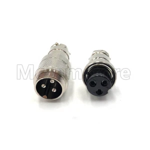 GX20 3 pin 10A 250V Plug and Socket Inline Docking Connector Aviation - Picture 1 of 6