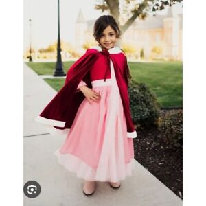 $65 Taylor Joelle 6 Winter Princess Belle Pink Tulle Cosplay Dress Midi Costume