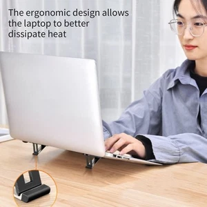 2Pcs Laptop Stand Kleine Tragbare Ergonomische Design Starke Stabilität Not DON - Afbeelding 1 van 12