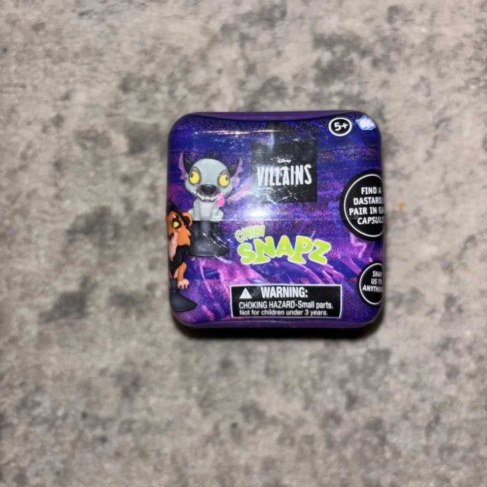 全新 Disney Villains Chibi Snapz 神秘胶囊 密封 — 第 1/1 张图片