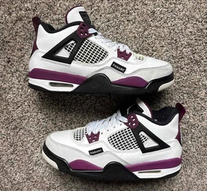Nike Air Jordan 4 PSG Paris Saint German Size 5.5 Youth (Size 7 Women's) - Picture 1 of 7