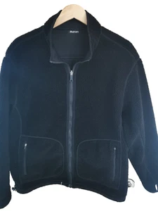 Rohan Windfoil Jacket Mens Size Large Reversible Fleece Full Zip Pockets Black - Picture 1 of 17