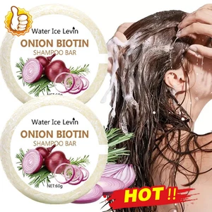 Natural Onion Biotin-Shampoo Bar - Hair Growth, Hydrating, Scalp Care - All Hair - Picture 1 of 12