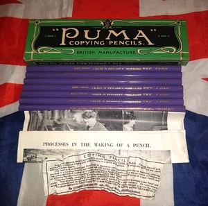 Lápices de copia Puma de colección hechos en Inglaterra por The Cumberland Pencil Co Ltd - Imagen 1 de 2
