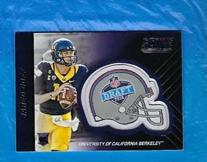 2016 SCORE JARED GOFF HELMET PATCH DRAFT RAMS ROOKIE ! ! ! - Picture 1 of 1