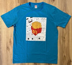 Authentic McDonald’s Collector's Cup Edition 2024 Employee Shirt Blue Size XL - Picture 1 of 6