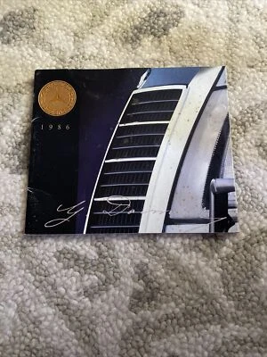 Mercedes Benz 1986 folleto 190 E 190 D 300 E 300 D 300 SDL 420 SEL 500 SEL 560 Foto 1 de 4